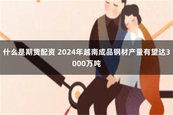 什么是期货配资 2024年越南成品钢材产量有望达3000万吨