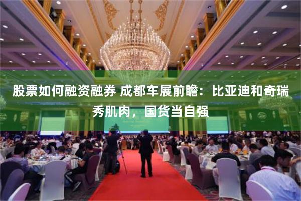 股票如何融资融券 成都车展前瞻：比亚迪和奇瑞秀肌肉，国货当自强