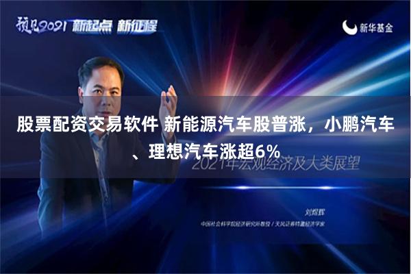 股票配资交易软件 新能源汽车股普涨，小鹏汽车、理想汽车涨超6%