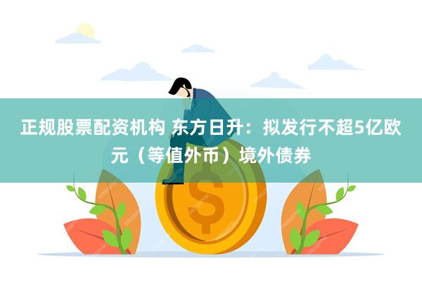 正规股票配资机构 东方日升：拟发行不超5亿欧元（等值外币）境外债券