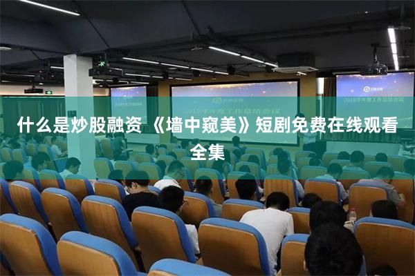 什么是炒股融资 《墙中窥美》短剧免费在线观看全集