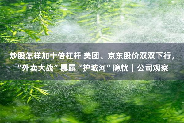 炒股怎样加十倍杠杆 美团、京东股价双双下行，“外卖大战”暴露“护城河”隐忧｜公司观察