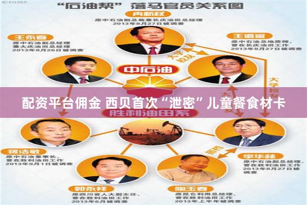 配资平台佣金 西贝首次“泄密”儿童餐食材卡