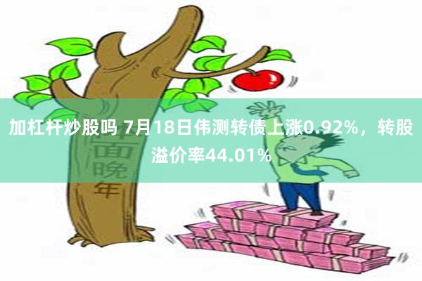 加杠杆炒股吗 7月18日伟测转债上涨0.92%，转股溢价率44.01%