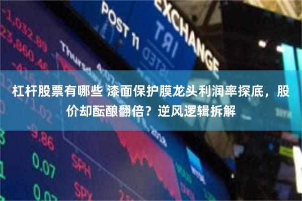 杠杆股票有哪些 漆面保护膜龙头利润率探底，股价却酝酿翻倍？逆风逻辑拆解