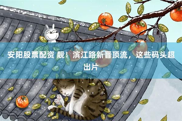 安阳股票配资 靓！滨江路新晋顶流，这些码头超出片
