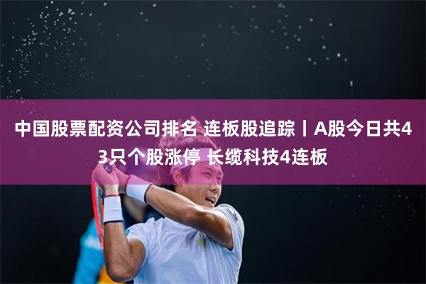 中国股票配资公司排名 连板股追踪丨A股今日共43只个股涨停 长缆科技4连板