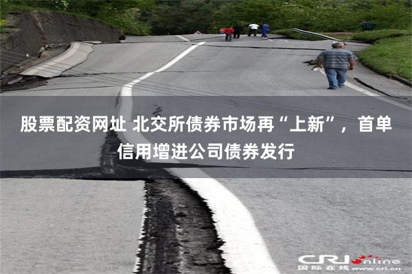 股票配资网址 北交所债券市场再“上新”，首单信用增进公司债券发行