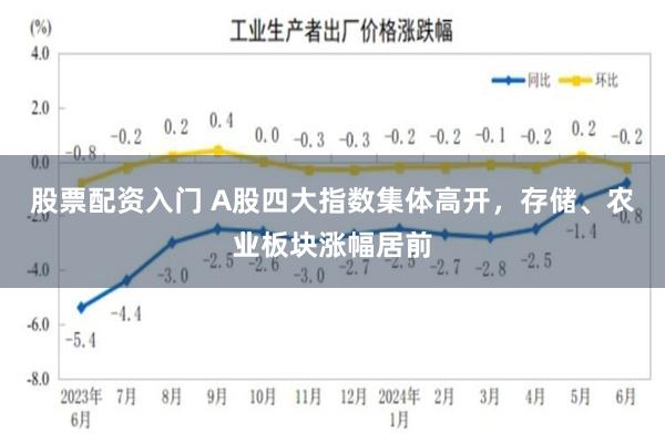 股票配资入门 A股四大指数集体高开,存储、农业板块涨幅居前
